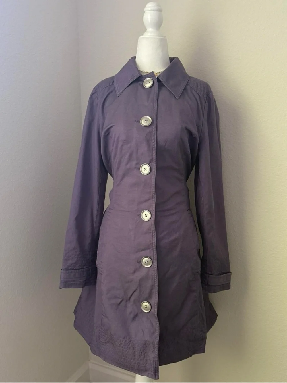 Apt. 9 Purple Peacoat - Picture 1 of 6